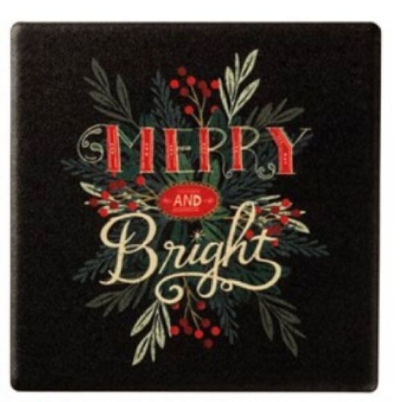 Christmas Coaster Set Holiday Decor Primitives by Kathy Home Xmas Decorations - Picture 6 of 8